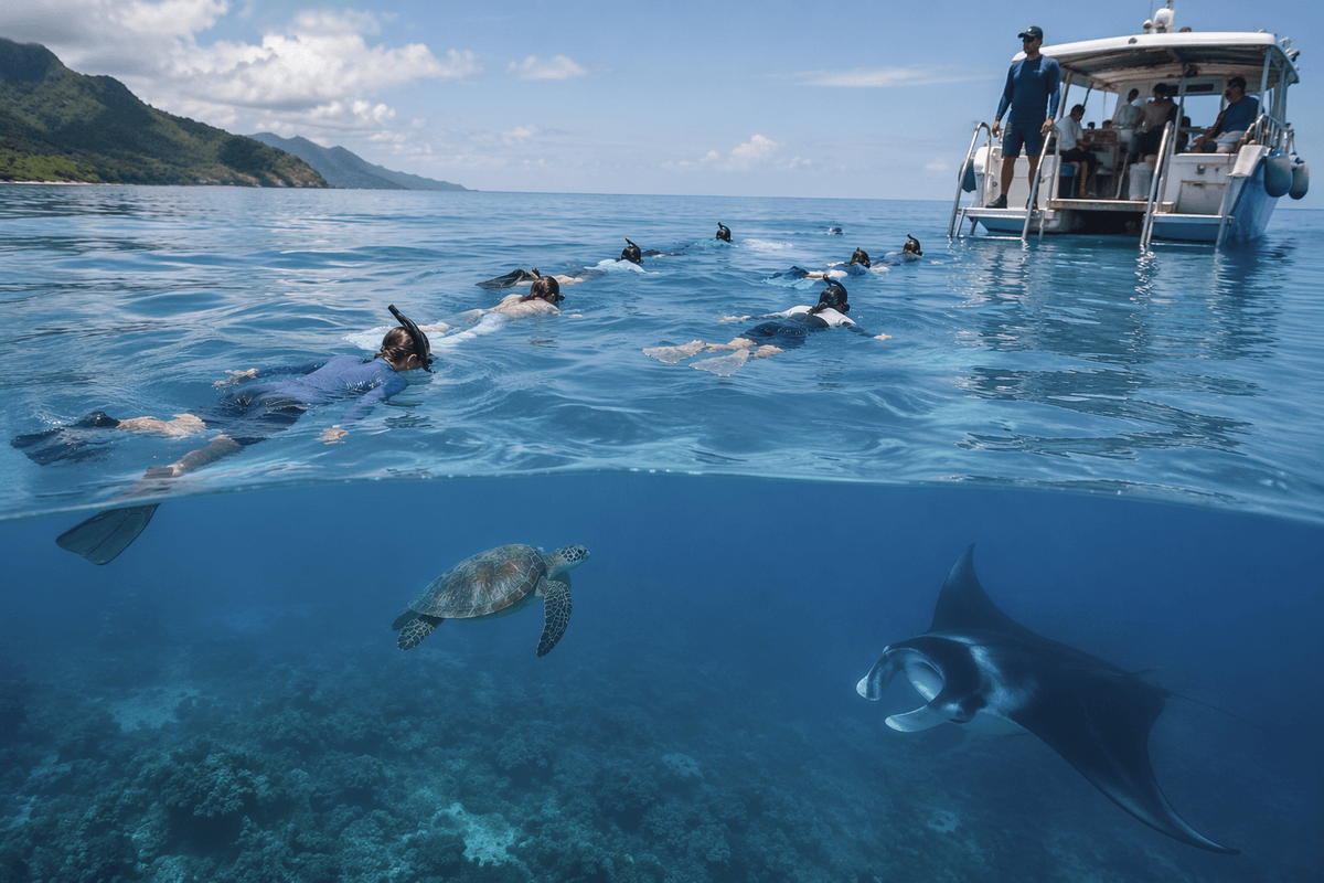 Top experiences: snorkeling, swim-withs, underwater walks